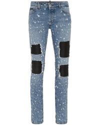 Philipp Plein - Jean Slim À Effet Usé - Lyst