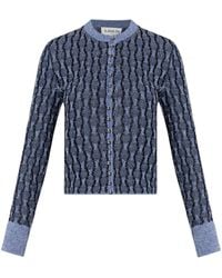 Lanvin - Cardigan Im Metallic-Look - Lyst
