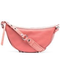 BY FAR - Gib Crocodile-Embossed Shoulder Bag - Lyst