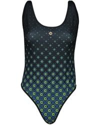CASABLANCA - Monogram-Printed Swimsuit - Lyst