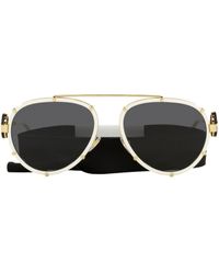 Versace Eyewear Zonnebril Met Piloten Montuur in het Metallic Dames Accessoires voor voor Zonnebrillen voor 