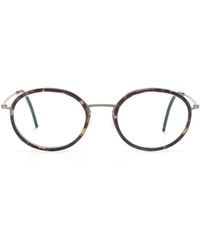 Lindberg - Brille Mit Rundem Gestell - Lyst