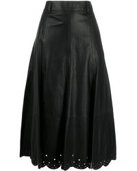tommy hilfiger leather skirt