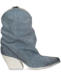Elena Iachi - Distressed Suede Boots - Lyst