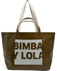 Bimba Y Lola - Large Logo-Plaque Tote Bag - Lyst