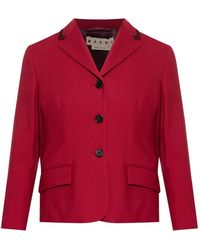 Marni - Buttoned Pocket Blazer - Lyst