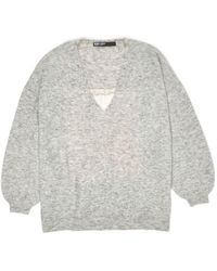 Bimba Y Lola - V-Neck Long-Sleeve Top - Lyst