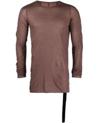 Rick Owens - Semi-sheer Cotton Sweatshirt - Lyst