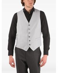Corneliani - Single-Breasted Wool Waistcoat - Lyst