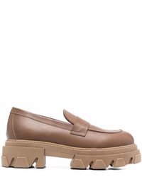 P.A.R.O.S.H. Koba Chunky Loafers - Brown