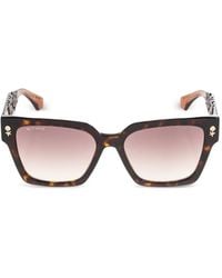 Etro - Tortoiseshell-Effect Square-Frame Sunglasses - Lyst