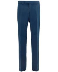 Ferragamo - Asymmetrical-Button Tailored Trousers - Lyst