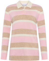 EMERSON RENALDI - Striped Polo Top - Lyst