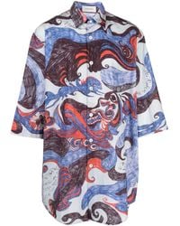 Lemaire - Overhemd Met Print - Lyst