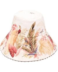 Zimmermann - Printed Bucket Hat - Lyst