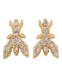 Patrizia Pepe - Boucle D'Oreille Sertie De Cristaux - Lyst