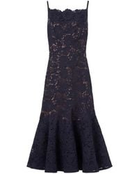 Self-Portrait - Spiral Lace Midi Dress - Lyst