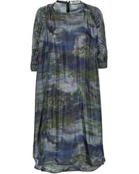 Henrik Vibskov - Landscape-Print Gathered Midi Dress - Lyst