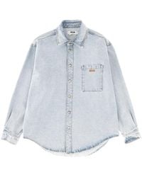 MSGM - Chest-Pocket Shirt - Lyst