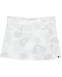 AAPE BY A BATHING AP - Camouflage-Print Skort - Lyst