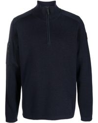Canada Goose - Half-zip Wool Sweater - Lyst