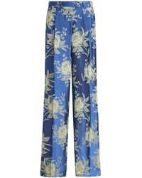 Etro - Pantalones anchos con motivo floral - Lyst
