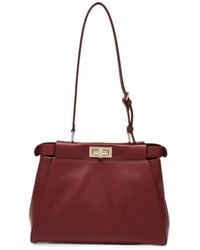 Fendi - Small My Peekaboo Leather Shoulder Bag - Lyst