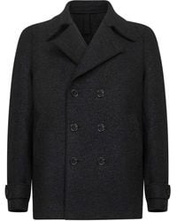 Harris Wharf London - Abrigo de lana con doble botonadura - Lyst