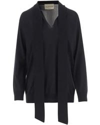 Valentino Garavani - Pull En Laine Avec Écharpe - Lyst