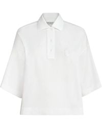 Brunello Cucinelli - Stretch Cotton Piqué Polo Shirt With Logo - Lyst