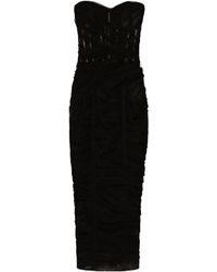 Dolce & Gabbana - Vestido estilo corsé de tul - Lyst