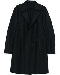 Harris Wharf London - Manteau En Laine À Boutonnière Croisée - Lyst