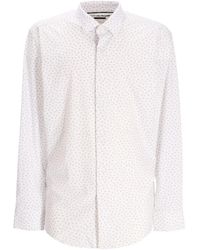 BOSS - Micro-Pattern Long-Sleeve Shirt - Lyst