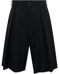 Comme des Garçons - Gabardine Wool Bermuda Shorts - Lyst