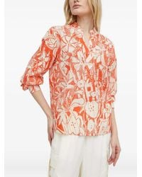 Marc O' Polo - Blouse Fleurie À Col V - Lyst