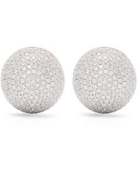 Yvonne Léon - 9Kt And Boule Disco Diamond Earrings - Lyst