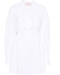 Valentino Garavani - Abito Corto Con Ruches - Lyst