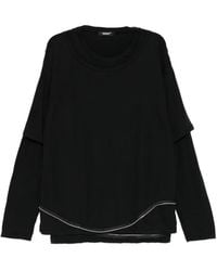 Undercover - Camisa Asimétrica Con Cremallera - Lyst
