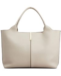 Tod's - Medium-Small Leather Tote Bag - Lyst