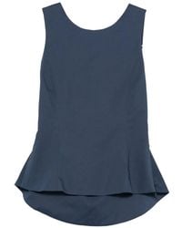 MOUTAKI - Bow-Detail Peplum Blouse - Lyst