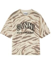 Ganni - Short-Sleeve Sweater - Lyst