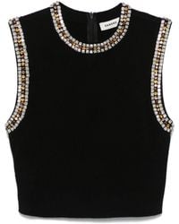 Sandro - Crystal-Embellished Top - Lyst