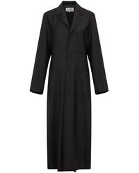 MM6 by Maison Martin Margiela - Belted Single-breasted Maxi Coat - Lyst