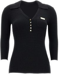 Elisabetta Franchi - V-Necked Sweater - Lyst