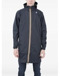 K-Way - Parka Con Cremallera En Contraste - Lyst