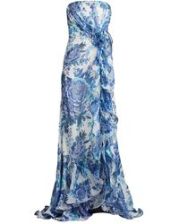 Tadashi Shoji - Morwenna Floral-Printed Strapless Gown - Lyst