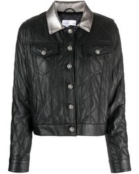 Madison Maison - Diamond-quilted Leather Jacket - Lyst
