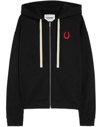 Jil Sander - Embroidered Zip-Up Hoodie - Lyst