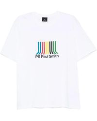 Paul Smith - Gestreiftes T-Shirt aus Bio-Baumwolle - Lyst