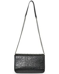 John Richmond - Stud-Embellished Crinkled Shoulder Bag - Lyst